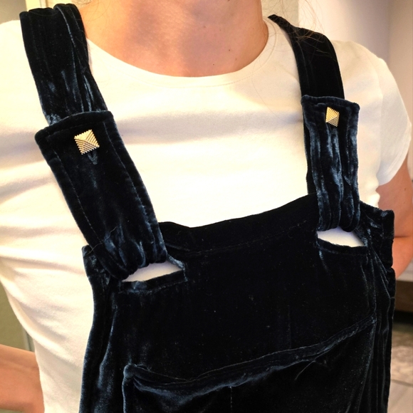 Zadig and Voltaire dark emerald green Velvety Plush jumpsuite. New. Size M - Picture 13 of 15